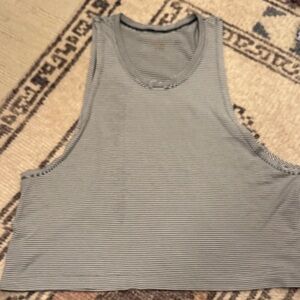 NUX black & white  Striped Tank Top